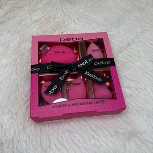Bebe Pink Makeup Blender Set with Case